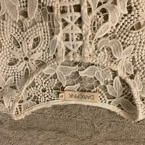 𝅺: : DARK PINK (ASOS) Formal Lace Dress : : - Picture 10 of 14